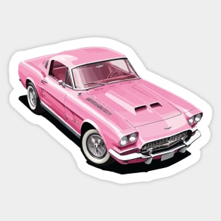 Pink Classic Barbie Car Sticker